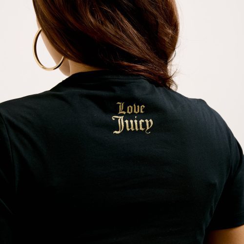 CHOOSEJUICYFITTEDTSHIRT JCGCT125012 101 BLACK 4072 4103