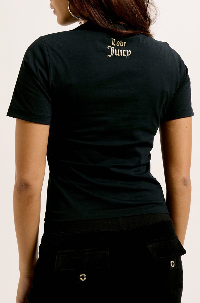 CHOOSEJUICYFITTEDTSHIRT JCGCT125012 101 BLACK 4072 4111