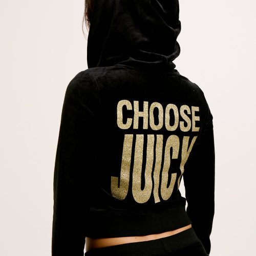 CHOOSEJUICYROBYNHOODIE JCGAS125001 101 BLACK CHOOSEJUICYCAISALOWRISEPANT JCGBJ125002 101 BLACK 4025