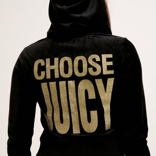 CHOOSEJUICYROBYNHOODIE JCGAS125001 101 BLACK CHOOSEJUICYCAISALOWRISEPANT JCGBJ125002 101 BLACK 4038