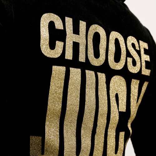 CHOOSEJUICYROBYNHOODIE JCGAS125001 101 BLACK CHOOSEJUICYCAISALOWRISEPANT JCGBJ125002 101 BLACK 4042