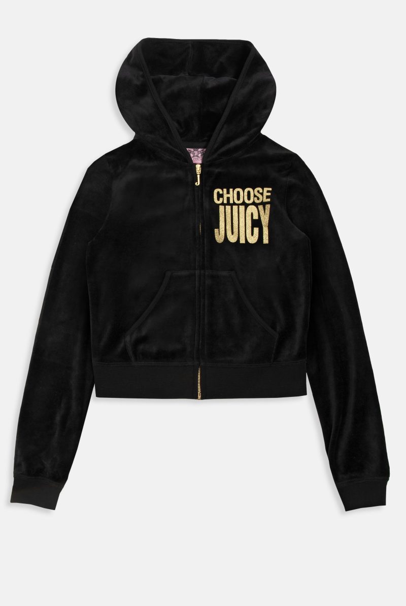 CHOOSE JUICY ROBYN HOODIE JCGAS125001 101 BLACK 0000 Group 1