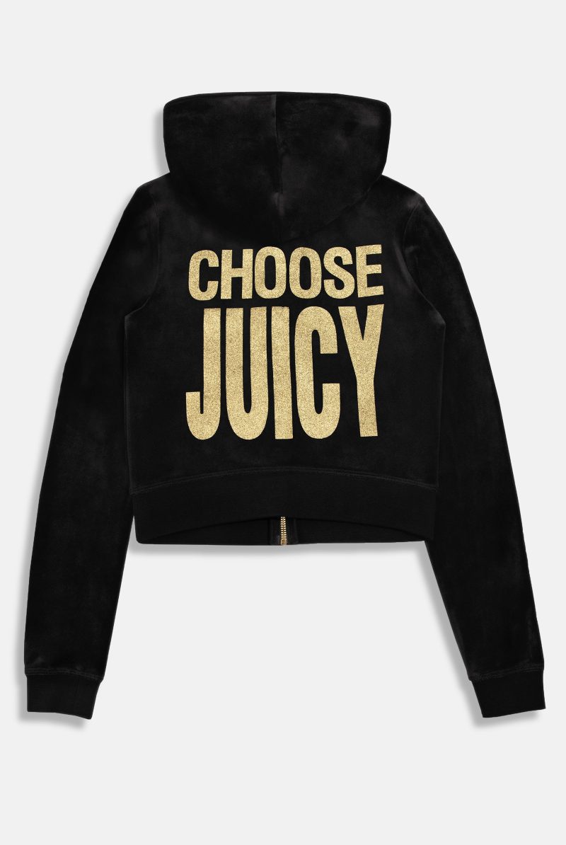 CHOOSE JUICY ROBYN HOODIE JCGAS125001 101 BLACK 0001 Group 2