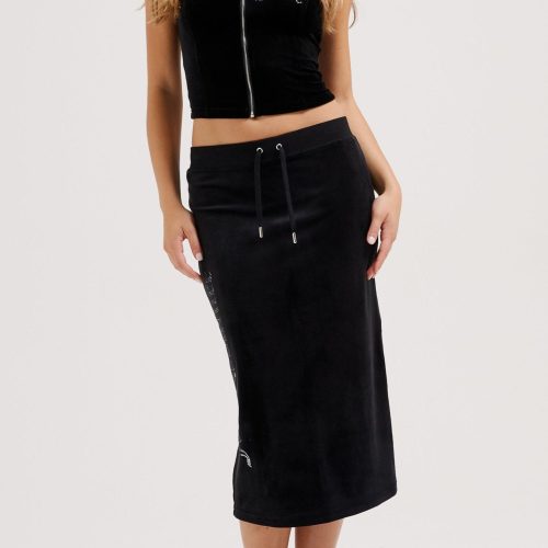 CROSSDIANEHALTERTOP JCBCT224834 101 BLACKandRIPLEYLEGLOGOSKIRT JCWGS24308 101 BLACK