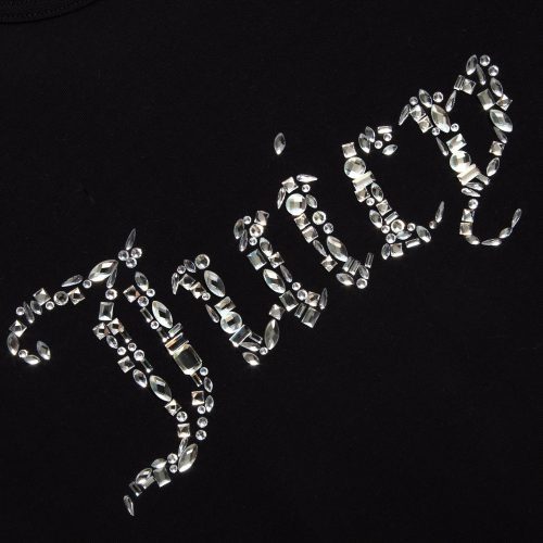 DIAMANTE JEWEL GIRLFRIEND T SHIRT JCMCT224357 BLACK 0001 Layer1