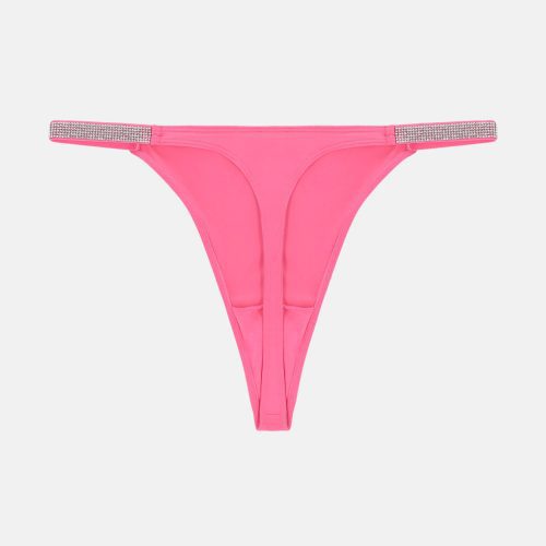 DIAMANTE TAPE THONG JCTTH125953 745 BLACK HOT PINK 02