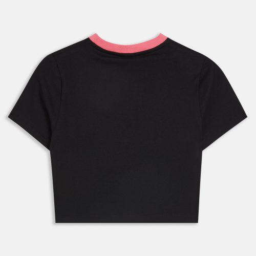 DUMP HIM CROP SOPHIE TEE JCWCT23314 101 BLACK 2