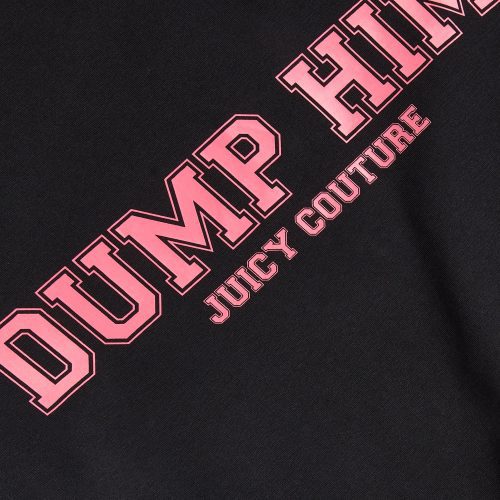 DUMP HIM CROP SOPHIE TEE JCWCT23314 101 BLACK 3