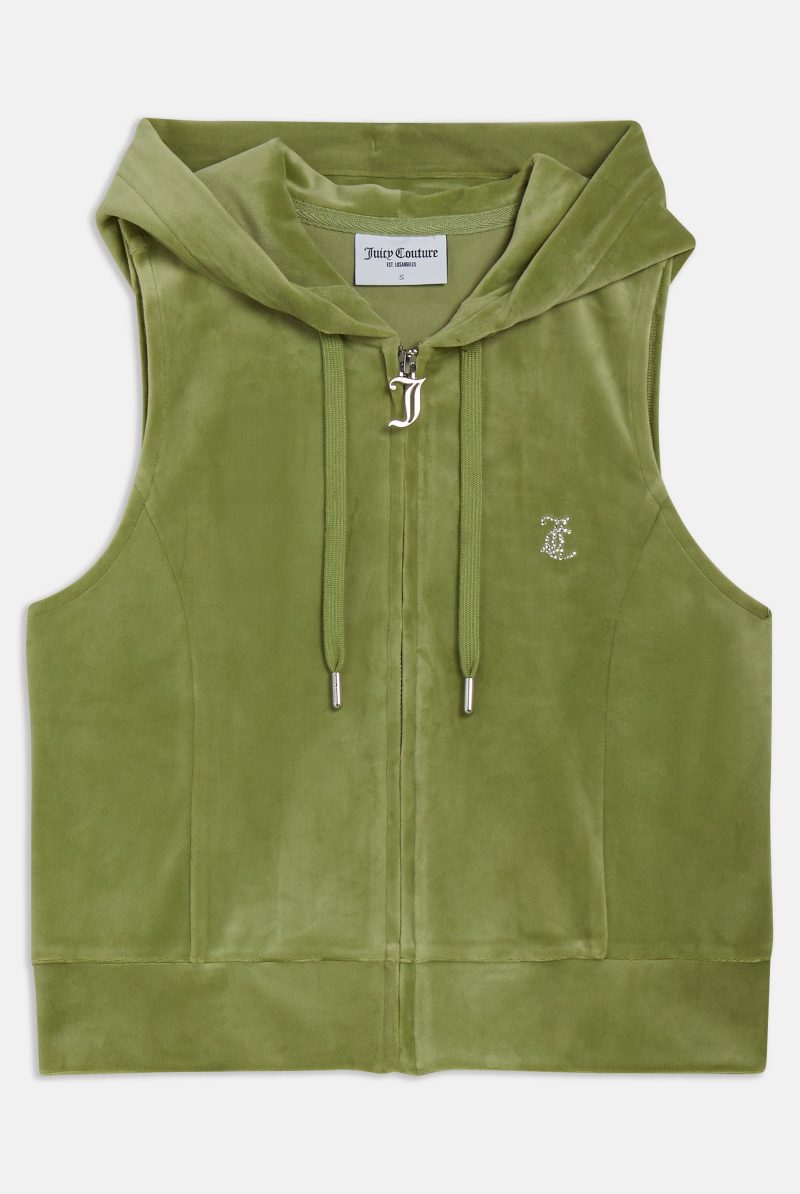 GILLYVELOURGILET JCWGL23308 336 MOSSTONE FRONT