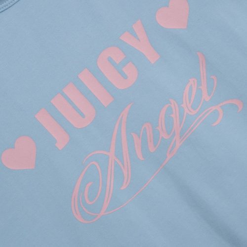 JUICY ANGEL FITTED TSHIRT JCGCT224021 409 POWDER BLUE 0000 Layer2Large