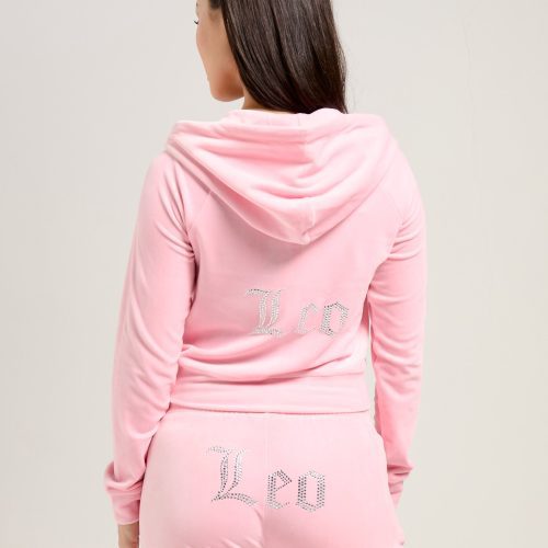 LEO MADISON HOODIE JCZAS224034 528 CANDY PINK LEO TINA TRACKPANT JCZBJ224035 528 CANDY PINK 42