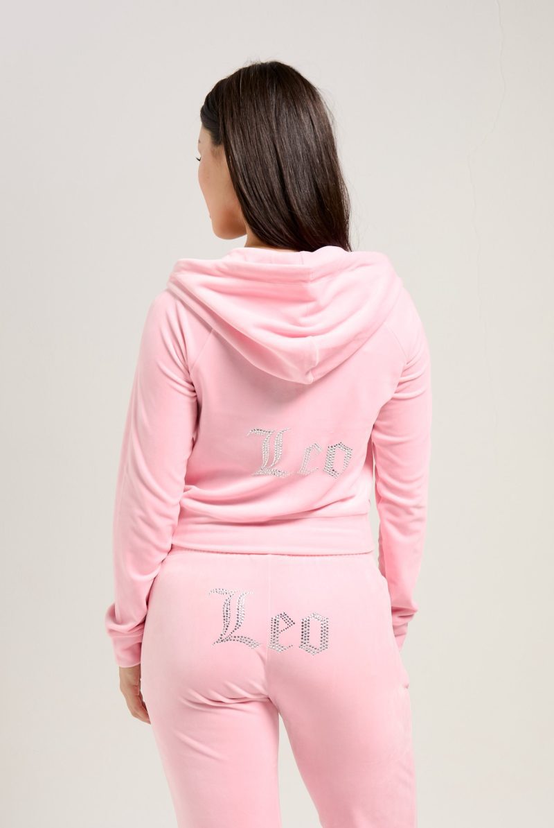 LEO MADISON HOODIE JCZAS224034 528 CANDY PINK LEO TINA TRACKPANT JCZBJ224035 528 CANDY PINK 42