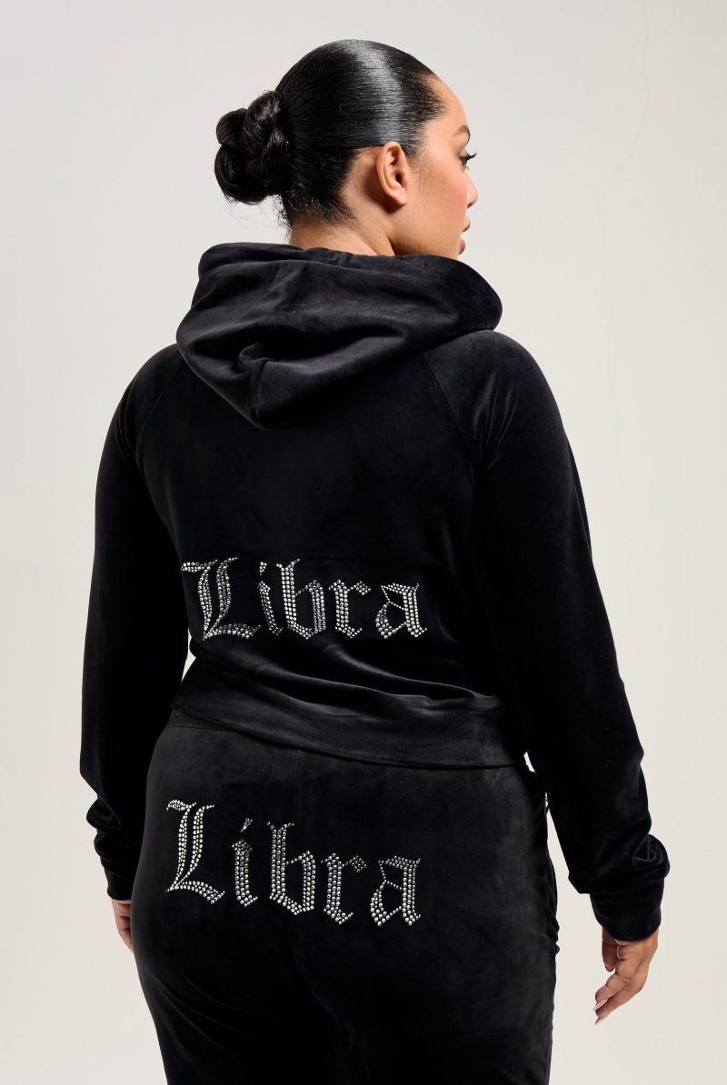 LIBRA MADISON HOODIE JCZAS224036 101 BLACK LIBRA TINA TRACKPANT JCZBJ224037 101 BLACK 88