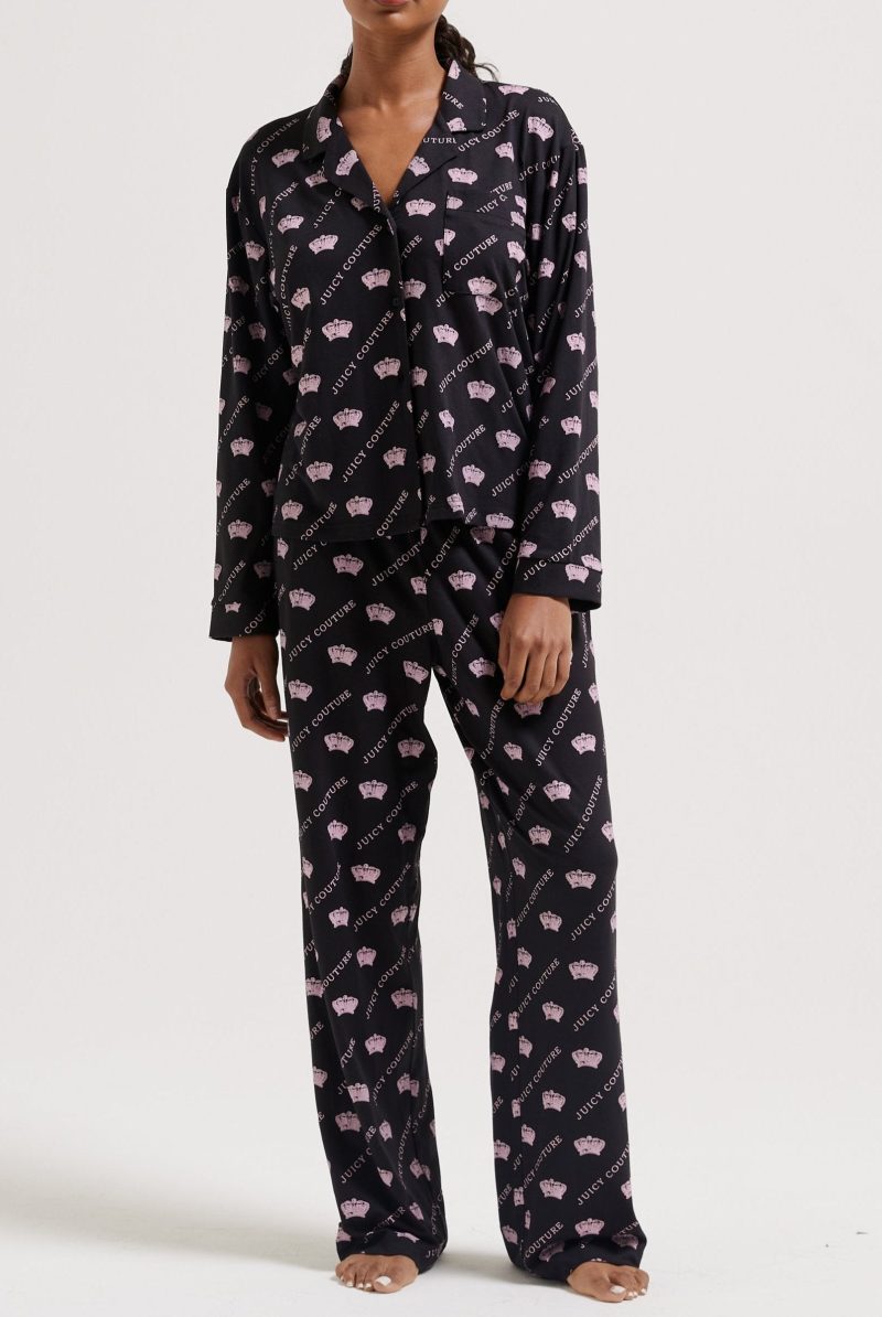 NOLANCROWNPYJAMABOTTOMS JCLPB224502 101 BLACK1