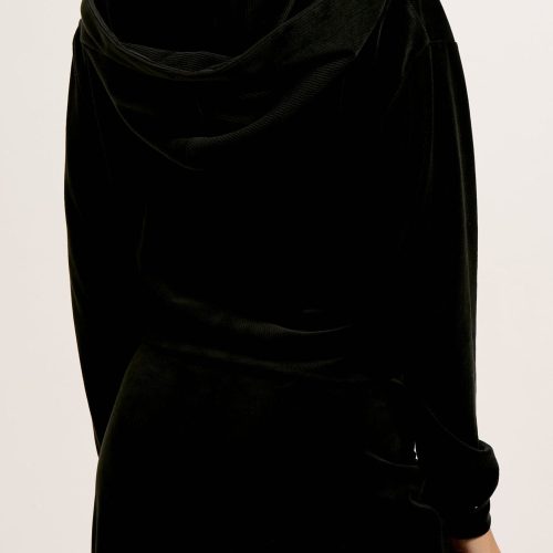 RIBVELOURLIVHOODIE JCLBJ125503 101 BLACK 2058