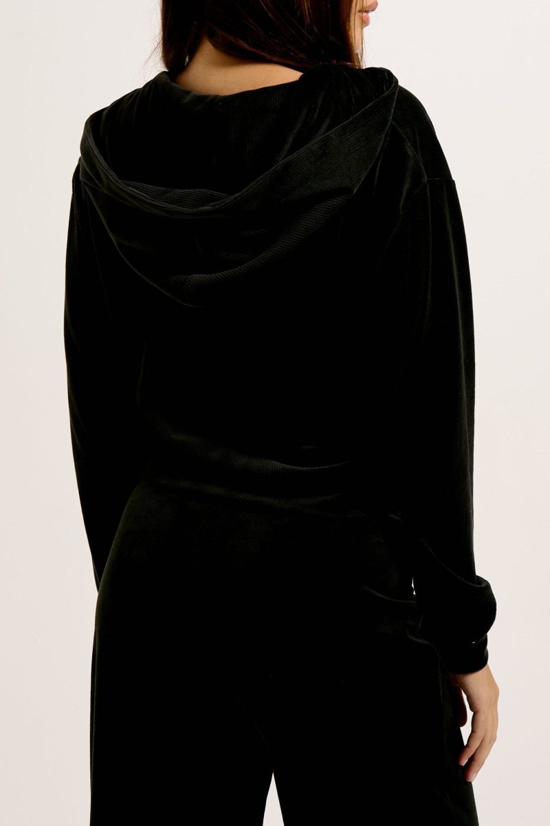 RIBVELOURLIVHOODIE JCLBJ125503 101 BLACK 2058