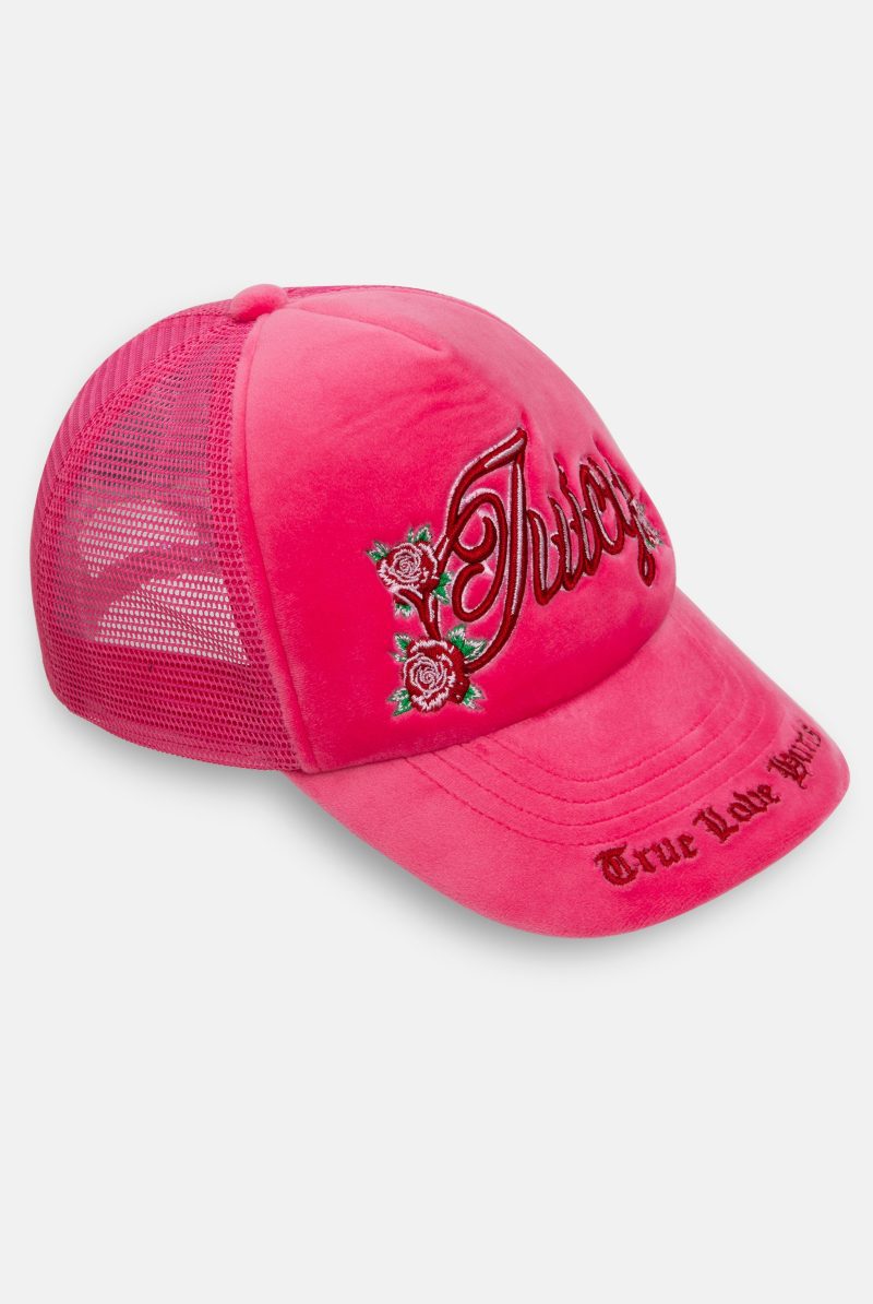 ROSE THORN TRUCKER CAP JCAWH224701 679 HOT PINK 0001 Layer17copy