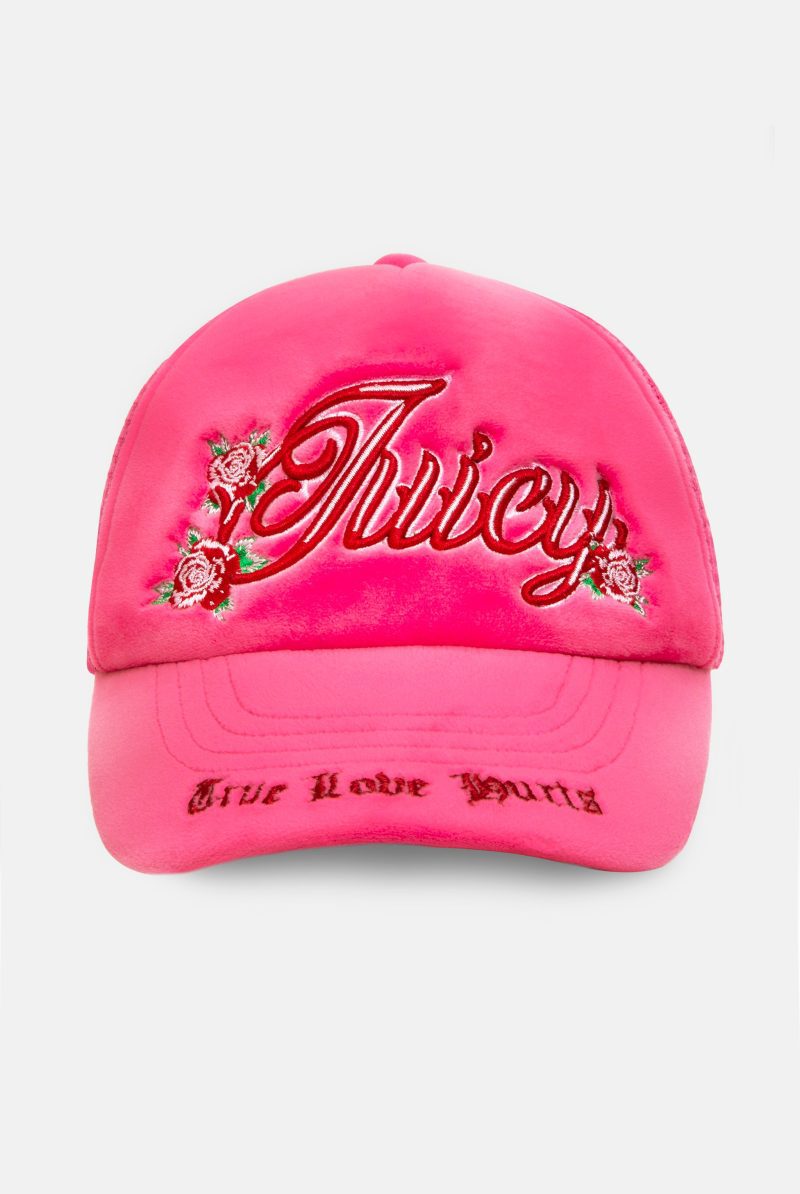 ROSE THORN TRUCKER CAP JCAWH224701 679 HOT PINK 0002 Layer24