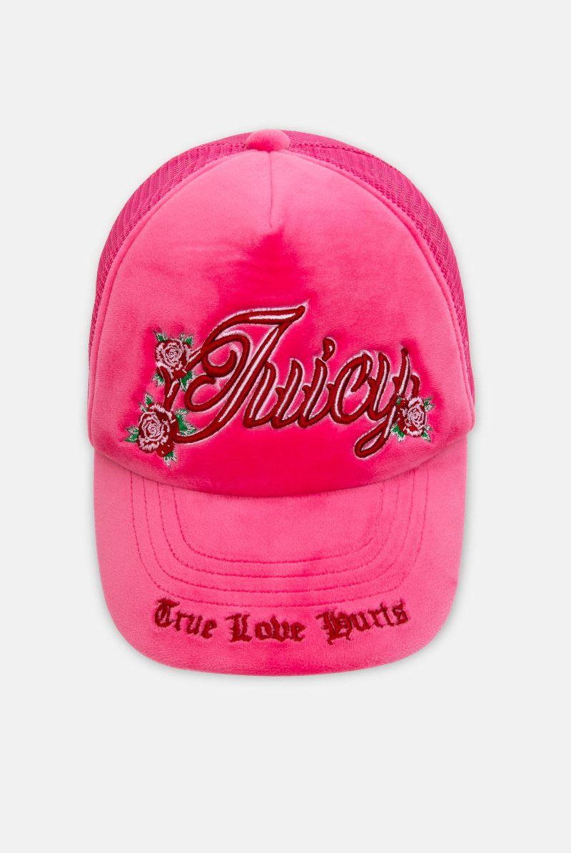 ROSE THORN TRUCKER CAP JCAWH224701 679 HOT PINK 0003 Layer12copy