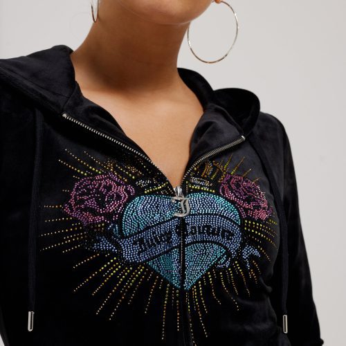 SACREDHEARTROBERTSONHOODIE JCBAS224816 101 BLACKANDSACREDHEARTLAYLATRACKPANTS JCBBJ224817 101 BLACK 7474