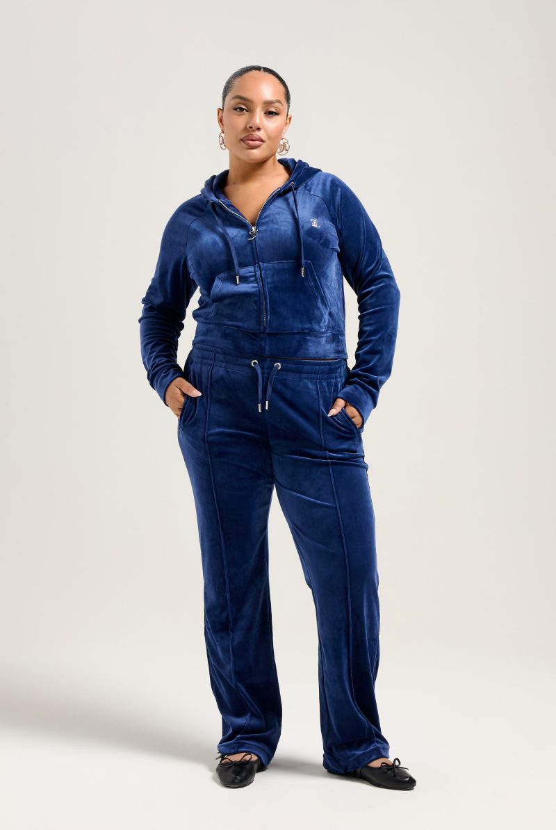 TINA TRACK PANT JCAPW045 484 BLUE DEPTHS MADISON HOODIE JCWA122001 484 BLUE DEPTHS