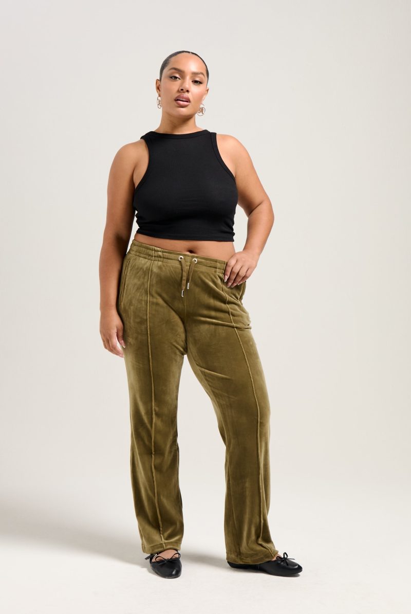 TINA TRACK PANT JCAPW045 693 DARK OLIVE 2